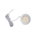 LEDlife RecoTouch köksbelysning - Touch, Hål: Ø6 cm, Mål: Ø6,8 cm, borstad stål, 2,2W, 12V DC - Dimbar : Inte dimbar, Kulör : Varm