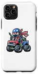 iPhone 11 Pro Ninja Riding Monster Truck 4th Of July Independence Day Case