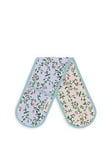 Cath Kidston Twin Flowers Double Oven Glove
