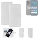 Protective cover for Doro 8100 Wallet Case white flipcover flipcase