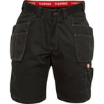 COMBAT shorts 6761, med hängficka, svart, stl 80