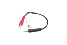 StarTech.com 6in Stereo Audio Y-Cable - 3.5mm Male to 2x RCA Female - Headphone Jack to RCA - Computer / MP3 to Stereo 1x Mini-Jack 2x RCA (MUMFRCA) - ljudkabel - 15.24 cm