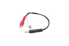 StarTech.com 6in Stereo Audio Y-Cable - 3.5mm Male to 2x RCA Female - Headphone Jack to RCA - Computer / MP3 to Stereo 1x Mini-Jack 2x RCA (MUMFRCA) - ljudkabel - 15.24 cm