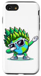 Coque pour iPhone SE (2020) / 7 / 8 Dabbing Earth portant des lunettes de soleil cool pour les enfants et les enseignants