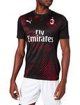 Puma Men AC Milan 1899 Third Shirt Repl. Top1 Player Jersey - Black-Tango Red, X-Large