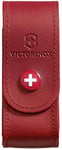 Victorinox Leather Pouch for Swiss Army Pocket Knives, 3,5cm x 10cm, Red