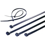 Tru Components - Serre-câble 300 mm x 4.80 mm noir TC-CVR300SW203 1592896 crantage intérieur 100 pc(s) - noir