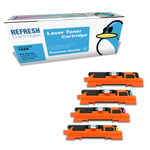 Refresh Cartridges Value Pack 122A BK/C/M/Y Toners Compatible With HP Printers