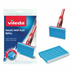 Vileda Magic Mop Flat Refill Cleans Tough Marks No Scratch Easyfit Replacement