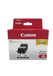 Canon PGI-550 XL Twin Pack de 2 Cartouches (2X Noir XL) Certifié (Carton Recyclable 2024 Sécurisé)