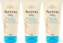 Pack of 3 Aveeno Baby Daily Care Moisturising Lotion, 3x150ml, Sensitive Skin