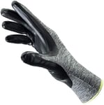 W+R 111-553-120-09 Genius Lot de 10 paires de gants de montage confortables et respirants Noir/gris Taille 9