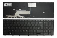 UK Layout Black Frame Black Windows 8 Keyboard For HP ProBook 470 G5