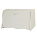 APOLLO Wood Drop Front Bread Bin, Cream