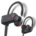 TREBLAB XR700 Wireless Sports Earbuds - Custom Adjustable Earhooks, PRO Running Bluetooth 5.0 Headphones For Athletes. IPX7 Waterproof, Sweatproof, Comfy-Fit In-Ear Headset, Noise Cancelling Earphones