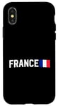 Coque pour iPhone X/XS Drapeau France Fière Patriotique FR Fierté Paris Souvenir