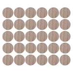 30x Cache vis adhésif autocollant diamètre 20mm bouchon trou meuble table chaise maison, bois orme clair