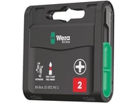 Wera Bit-Box 20 Btz Ph, 20 Styck, Kryss, Ph 2, Metall, Plast, 20X Ph 2X25 Mm, Ce