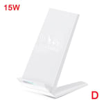 15w /10w Fast Qi Wireless Charger Smart Mobile Phone D White