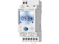 Finder 12.62.8.230.0000 Timer Til Din-Skinne 12.62.8.230.0000 230 V/Dc, 230 V/Ac Ugeprogram