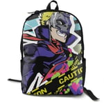 Kimi-Shop Persona 5-Skull Anime Cartoon Cosplay Canvas Shoulder Bag Backpack Unique Lightweight Travel Daypacks School Backpack Laptop Backpack