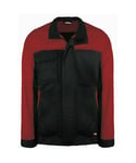 Dickies Everyday Mens Black/Red Work Wear Jacket - Size Medium