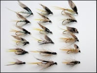 Invicta Wet Trout Flies, 18 Pack Pearl, Silver & Standard, Mixed 10 to 16 Hook