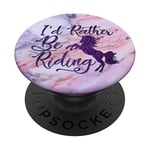 PopSockets Light Dark Purple Horse Riding Phone Grip On Pink gray Blue PopSockets Swappable PopGrip