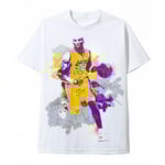 Vit T-shirt med Kobe Bryant-borste M