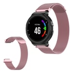 Garmin Forerunner 220 / 230 / 235 / 630 / 620 / 735 milanese stainless steel watch band - Pink