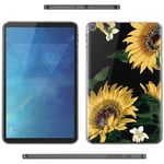 Yoedge Case Compatible for Samsung Galaxy Tab A 10.1 2019-Cover Silicone Soft Clear with Design Print Pattern Antiurto Shockproof Back Protective Tablet Cases for Galaxy Tab A 10.1 2019, Sunflower