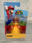 Nintendo Princess Daisy Super Mario 2.5" Poseable Figure Jakks Pacific 6cm New