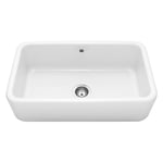 Caple CPBS800 Butler 80cm Single Bowl Ceramic Sink - WHITE