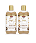 2 X African Pride Moisture Miracle Honey,Chocolate & Coconut Oil Conditioner