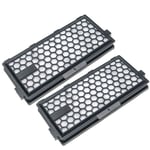 Vhbw - 2x filtre compatible avec Miele Complete C3 Black Diamond EcoLine aspirateur - filtre à charbon actif hepa noir / blanc