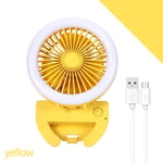 selfie light Mobile ring light for phone USB Charger Portable Fan Clip ring light for YouTube Video/Photography-Yellow