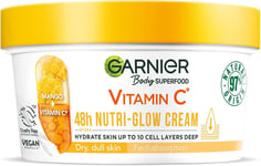 Garnier Body Superfood, Nutri Glow Body Cream, Vitamin C & Mango, for Dry & Dul