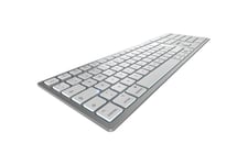 CHERRY KW 9100 SLIM - tastatur - QWERTZ - tysk - hvid, sølv Indgangsudstyr