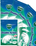 20 st Vicks Double Action - Sockerfria Halspastiller med Eukalyptus och Mentol - Hel Låda 1,44 kg