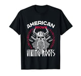 American Viking with Nordic Roots Design T-Shirt
