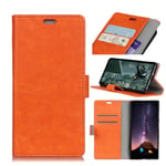 Flip Phone Case for iPhone XS Max, Classic Simple Series Wallet Case with Card Slots, Leather Business Magnetic Closure Notebook Cover for iPhone XS Max (Orange)