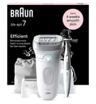 Braun Silk-pil 7, Epilator For Easy Hair Removal, Lasting Smooth Skin, 7-241