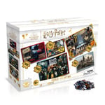 Winning Moves Harry Potter 5 in 1 Gift Box Jigsaw Puzzle Game, featuring Hogwarts Castle, Hogwarts Express, Snape, Slughorn, Harry Hermione, Ron and Draco, for Adults and for Kids Aged 10 plus