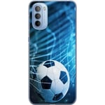 Motorola Moto G31 Transparent Mobilskal Fotboll
