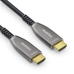Sonero Câble® 50m HDMI 2.0b, fibre optique hybride, UHD 2160P, 4K60Hz, 4:4:4, HDR, 18Gbps