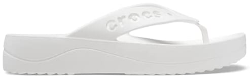 Crocs Sandales Baya Plataform Flip pour femme, blanc, 37/38 EU