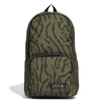 Adidas Classic Texture Graphic Backpack ij5634 Olive Strata/Shadow Olive/Black
