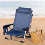 Aktive Beach And Loss Chair Antivuelco 5 Positions With Cushion And Pocket Blå