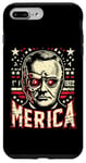 Coque pour iPhone 7 Plus/8 Plus Franklin D. Roosevelt Funny July 4th American US Flag Merica
