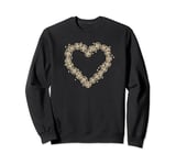 Valentines Day Roses Symbol of Love Coquette Heart Sweatshirt